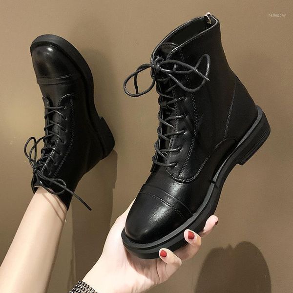 med heel boots women shoes autumn boots-women luxury designer round toe lace up lolita flat 2021 ankle fashion rubber ladies1, Black
med heel boots women shoes autumn boots-women luxury designer round toe lace up lolita flat 2021 ankle fashion rubber ladies1, Black