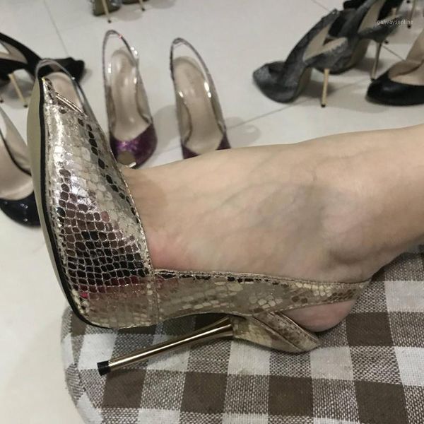 sandals gold snakeskin high heel dress party women summer peep toe sling back stiletto fish mouth 11cm heels1, Black
sandals gold snakeskin high heel dress party women summer peep toe sling back stiletto fish mouth 11cm heels1, Black