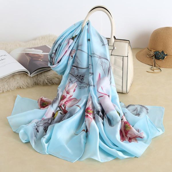 new brand designer silk scarf women classic pattern shawls and wraps ladies autumn winter scarves hijab, Blue;gray
new brand designer silk scarf women classic pattern shawls and wraps ladies autumn winter scarves hijab, Blue;gray