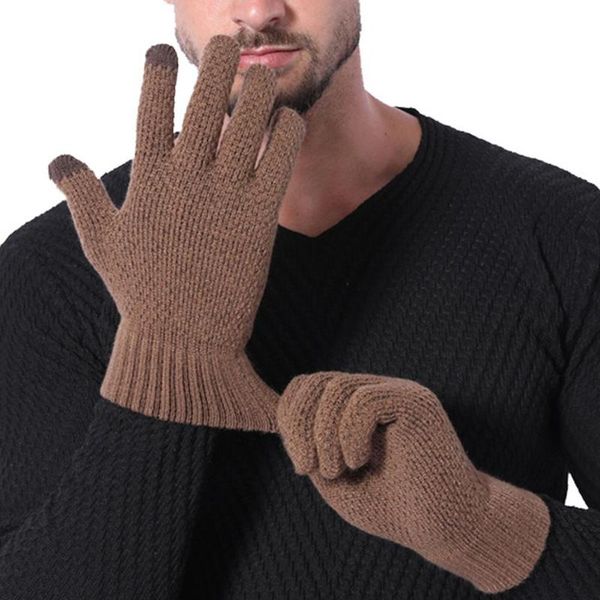 five fingers gloves men thicken winter knitted woolen warm full finger touch screen mittens outdoor bicycle, Blue;gray
five fingers gloves men thicken winter knitted woolen warm full finger touch screen mittens outdoor bicycle, Blue;gray