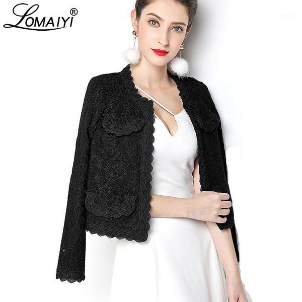 lomaiyi plus size women's spring/autumn jacket women lace shawl jackets female black short coat office ladies slim jacket bw0731, Black;brown
lomaiyi plus size women's spring/autumn jacket women lace shawl jackets female black short coat office ladies slim jacket bw0731, Black;brown
