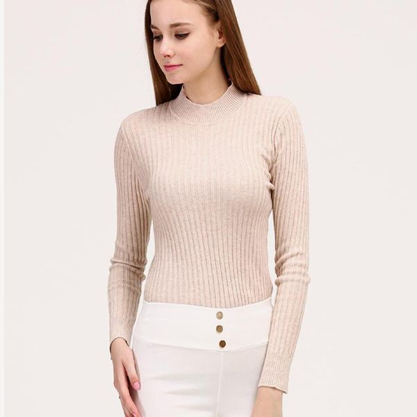 women's sweaters women sweater 2021 spring half turtleneck csahmere long sleeve knitted pullovers elasticity wool female, White;black
women's sweaters women sweater 2021 spring half turtleneck csahmere long sleeve knitted pullovers elasticity wool female, White;black