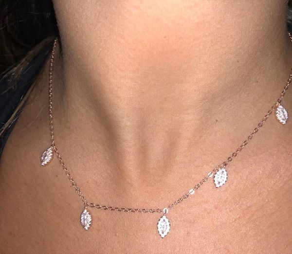 chains round marquise sparking bling cubic zirconia rose gold color fashion women choker statement eye charm cz necklace, Silver
chains round marquise sparking bling cubic zirconia rose gold color fashion women choker statement eye charm cz necklace, Silver