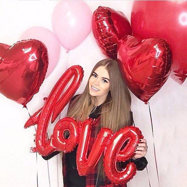 Red Heart Foil Love Balloon Decoration Valentine's Day Latex Balloon Birthday Party Wedding Inflatable Helium Balloons Supplies
Red Heart Foil Love Balloon Decoration Valentine's Day Latex Balloon Birthday Party Wedding Inflatable Helium Balloons Supplies