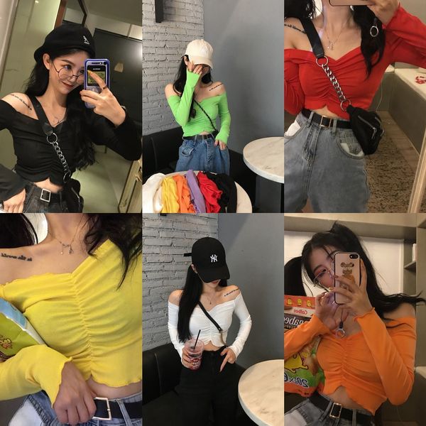 2020 summer new korean fashion temperament women's wear ear eeshoulder short long sleeve coat t-shirt t-shirt bqqvs, White
2020 summer new korean fashion temperament women's wear ear eeshoulder short long sleeve coat t-shirt t-shirt bqqvs, White