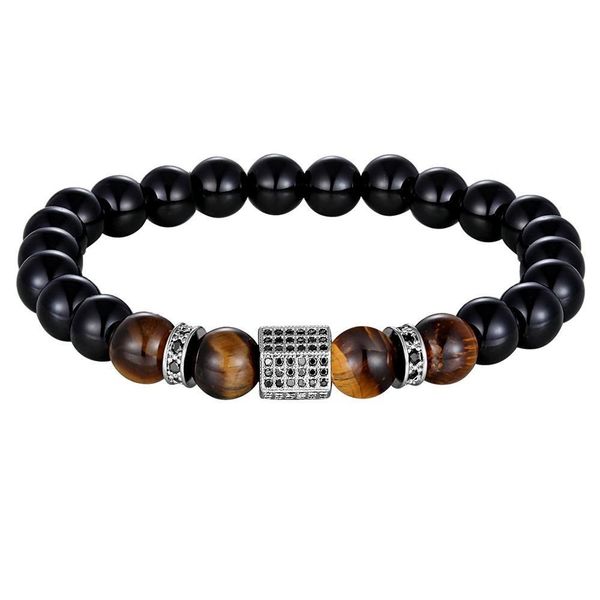 xqni matte onyx stone tiger eye combination stitching with cubic zircon hand jewelry beads bracelet elastic stretch men bracelet h bbysix, Golden;silver
xqni matte onyx stone tiger eye combination stitching with cubic zircon hand jewelry beads bracelet elastic stretch men bracelet h bbysix, Golden;silver