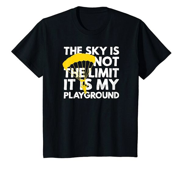 the sky is not the limit... paragliding t shirts sport hooded sweatshirt hoodie