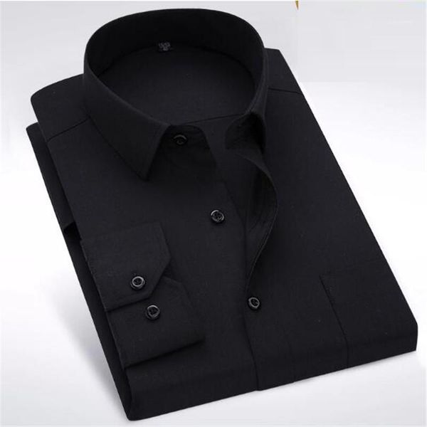 men's classic front hidden buttons solid dress shirt standard-fit long sleeve twill wedding party shirts1, White;black
men's classic front hidden buttons solid dress shirt standard-fit long sleeve twill wedding party shirts1, White;black