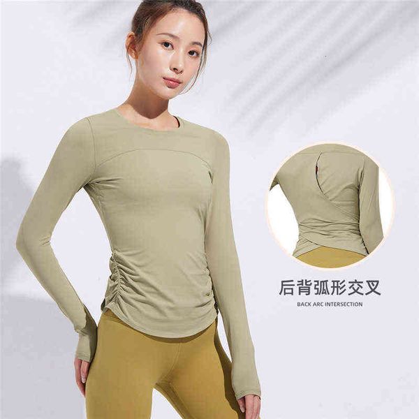 women's t-shirt 2022 autumn and winter yoga cloth women's long sleeve beautiful back outdoor sports tight breathable fast dry fitn, White
women's t-shirt 2022 autumn and winter yoga cloth women's long sleeve beautiful back outdoor sports tight breathable fast dry fitn, White