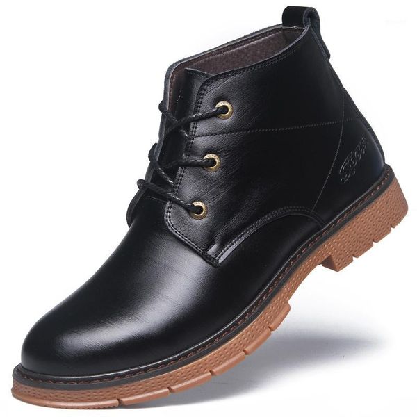 boots autumn winter shoes men ankle warm plush for cold mens genuine leather a25591, Black
boots autumn winter shoes men ankle warm plush for cold mens genuine leather a25591, Black