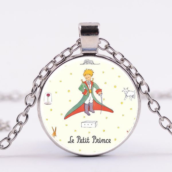 classic the little prince fox necklace literature and film cartoon figure glass statement pendants for women kids choker, Silver
classic the little prince fox necklace literature and film cartoon figure glass statement pendants for women kids choker, Silver