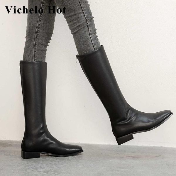 boots vichelo leisure 2021 winter split leather classics square toe thick med heel back zip energy knee-high l821, Black
boots vichelo leisure 2021 winter split leather classics square toe thick med heel back zip energy knee-high l821, Black