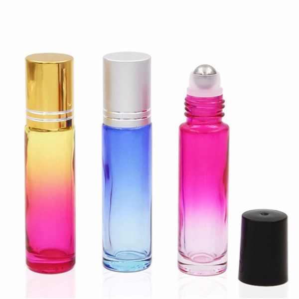 10ml roll on gradient color empty perfume essential oils glass bottle container with stainless steel roller balls
10ml roll on gradient color empty perfume essential oils glass bottle container with stainless steel roller balls