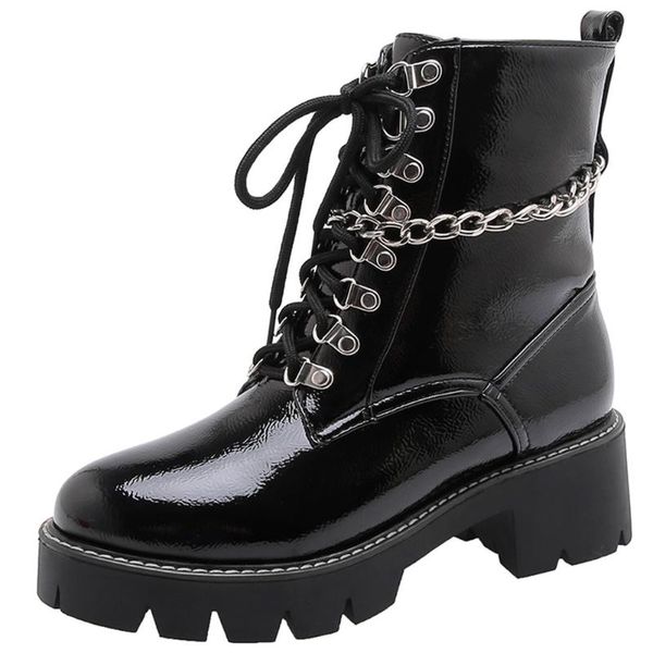 ribetrini punk girl platform lace up square heel fashion shoes cool chain ankle women boots 2020 winter ins boots, Black
ribetrini punk girl platform lace up square heel fashion shoes cool chain ankle women boots 2020 winter ins boots, Black