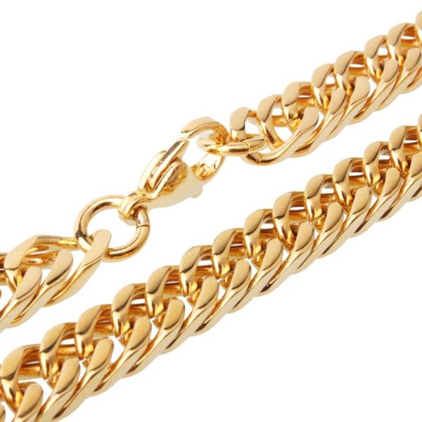 chains masculine choker gold color necklace stainless steel 8mm 16''-40'' inches men women fashion jewelry curb cuban ch, Silver
chains masculine choker gold color necklace stainless steel 8mm 16''-40'' inches men women fashion jewelry curb cuban ch, Silver