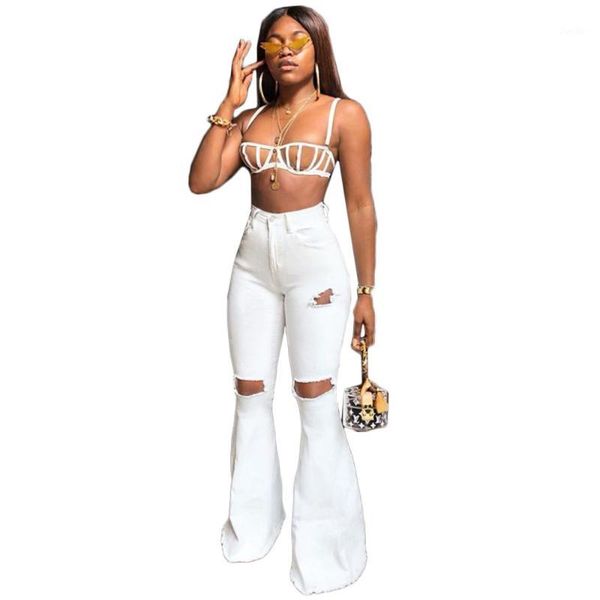 2019 ladies white high waist female denim bell bottom casual ripped jeans for women mom jeans flare plus size skinny woman1, Blue
2019 ladies white high waist female denim bell bottom casual ripped jeans for women mom jeans flare plus size skinny woman1, Blue