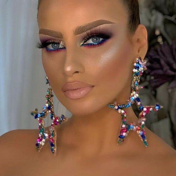 iced out drop earrings luxury women five star dangle fashion jewelry crystal rhinestone statement chandelier wedding party jewerly gift, Silver
iced out drop earrings luxury women five star dangle fashion jewelry crystal rhinestone statement chandelier wedding party jewerly gift, Silver
