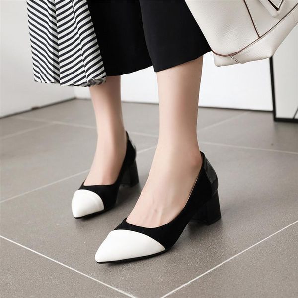ymechic fashion office shoes women patent patchwork suede black apricot block high heels pumps pointed toe womens shoes summer
ymechic fashion office shoes women patent patchwork suede black apricot block high heels pumps pointed toe womens shoes summer
