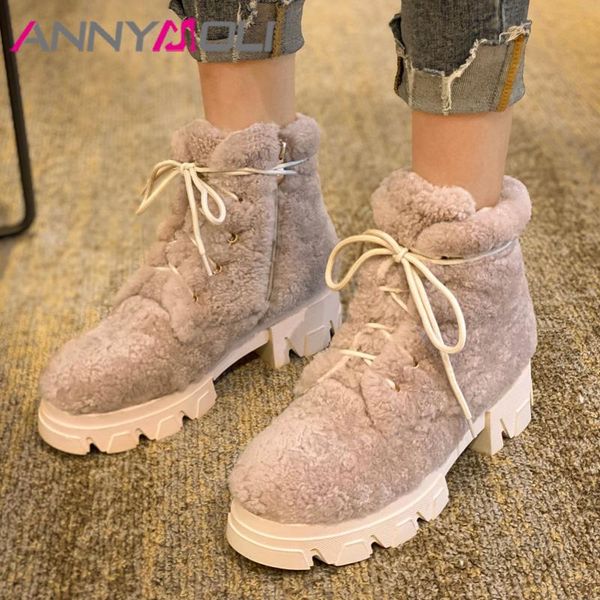 annymoli fur snow boots ботинки женщин zipper платформы высокой пятки короткие сапоги узелок блочные каблуки разминка голеностопного сустава, Black
annymoli fur snow boots ботинки женщин zipper платформы высокой пятки короткие сапоги узелок блочные каблуки разминка голеностопного сустава, Black