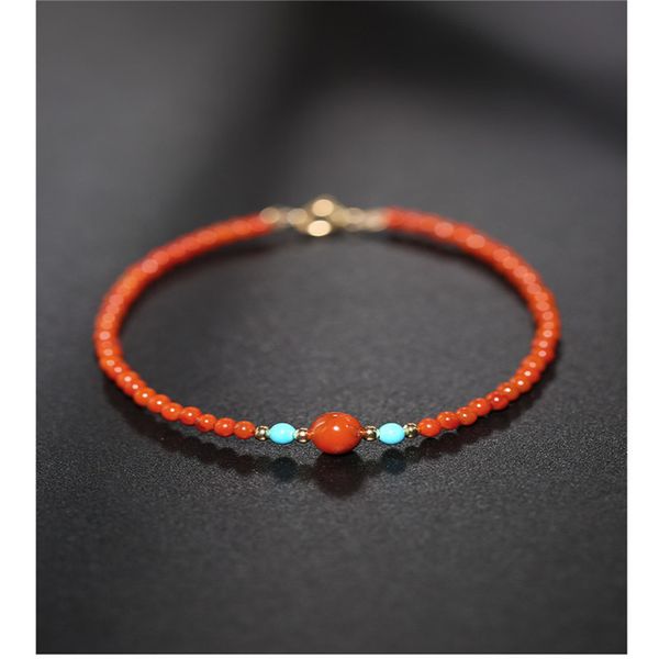 daimi liangshan south red agate gemstones bracelet female yellow 18k gold turquoise bracelet ceremony 1028, Black
daimi liangshan south red agate gemstones bracelet female yellow 18k gold turquoise bracelet ceremony 1028, Black