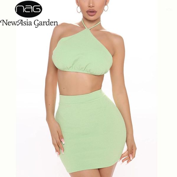 newasia green crop and mini skirts sets women halter backless party 2 piece outfits summer club two piece set 20201, Gray
newasia green crop and mini skirts sets women halter backless party 2 piece outfits summer club two piece set 20201, Gray