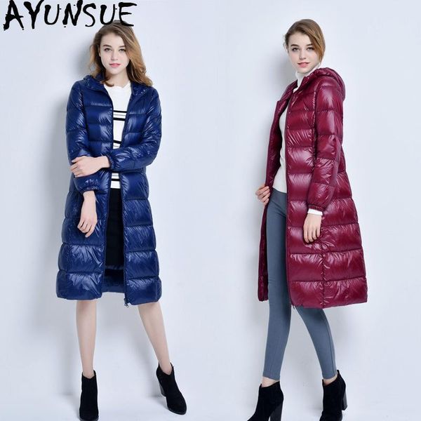 ayunsue 2020 new winter down jacket women hooded long coat female puffer jacket duck down jackets for women parka kj2682, Black
ayunsue 2020 new winter down jacket women hooded long coat female puffer jacket duck down jackets for women parka kj2682, Black