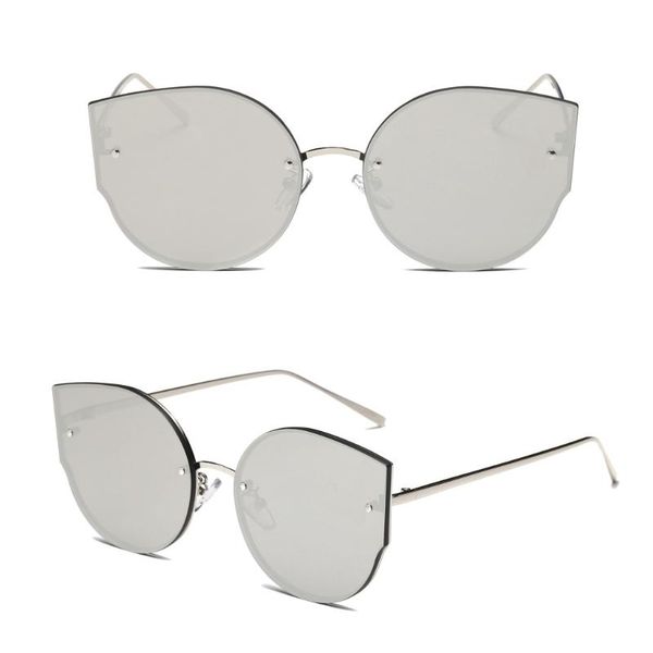 sunglasses fashion women cat eye designer vintage mirrored eyeglasses shades 85wb, White;black
sunglasses fashion women cat eye designer vintage mirrored eyeglasses shades 85wb, White;black