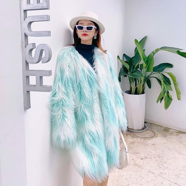 mongolia sheep fur women mid-length coat warm faux fur plus size plush coats female jacket autumn winter furry outerwear, Black
mongolia sheep fur women mid-length coat warm faux fur plus size plush coats female jacket autumn winter furry outerwear, Black