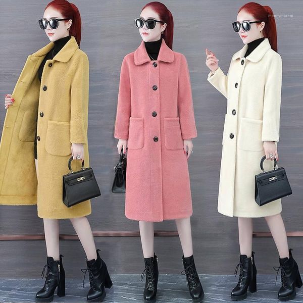 woolen overcoat thickened lamb wool women's middle and long style fashion in winter1, Black
woolen overcoat thickened lamb wool women's middle and long style fashion in winter1, Black