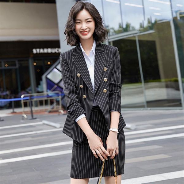 women long sleeve outwears stripe skirt suit women 2 pieces sets woman business interview suit set uniform slim office lady1, White
women long sleeve outwears stripe skirt suit women 2 pieces sets woman business interview suit set uniform slim office lady1, White