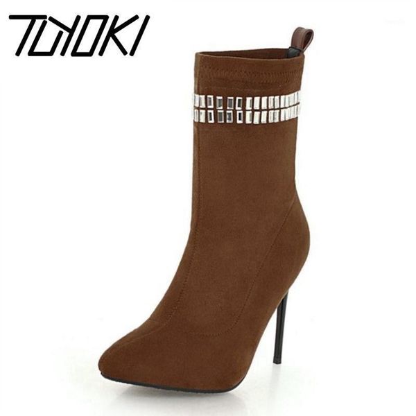 boots tuyoki size 33-46 women high heels winter pointed toe warm shoes woman bling crystal designer mid calf boots1, Black
boots tuyoki size 33-46 women high heels winter pointed toe warm shoes woman bling crystal designer mid calf boots1, Black