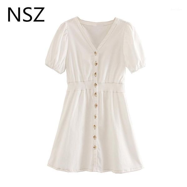 casual dresses nsz women cotton white summer mini short dress sleeve button slim waist pleated elegant office ladies 20211, Black;gray
casual dresses nsz women cotton white summer mini short dress sleeve button slim waist pleated elegant office ladies 20211, Black;gray