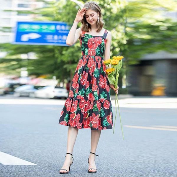 women fashion summer spaghetti backless elegant floral print lady dress1, Black;gray
women fashion summer spaghetti backless elegant floral print lady dress1, Black;gray