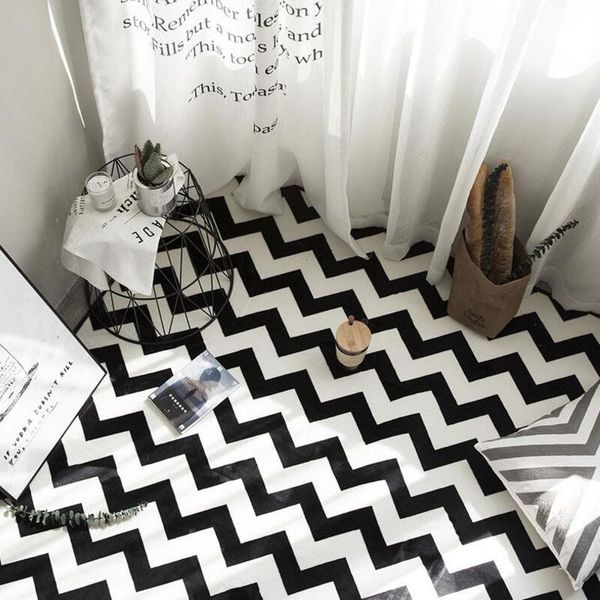 nordic fashion black and white striped flannel carpets for living room bedroom cartoon child/kids room rugs floor mats doormats
nordic fashion black and white striped flannel carpets for living room bedroom cartoon child/kids room rugs floor mats doormats