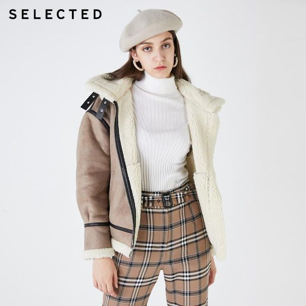 selected women faux lambswool&pu stitching removable hooded outwear|4194p3506, Black;brown
selected women faux lambswool&pu stitching removable hooded outwear|4194p3506, Black;brown
