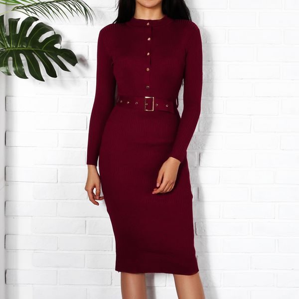 women midi sweater dress autumn winter new fashion button long sleeve pencil dress knitted women bodycon dress black red 201110, Black;gray
women midi sweater dress autumn winter new fashion button long sleeve pencil dress knitted women bodycon dress black red 201110, Black;gray