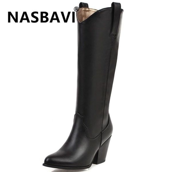 nasbavi 2020 new women knee high boots western cowboy boots women winter long pointed solid color high heel, Black
nasbavi 2020 new women knee high boots western cowboy boots women winter long pointed solid color high heel, Black