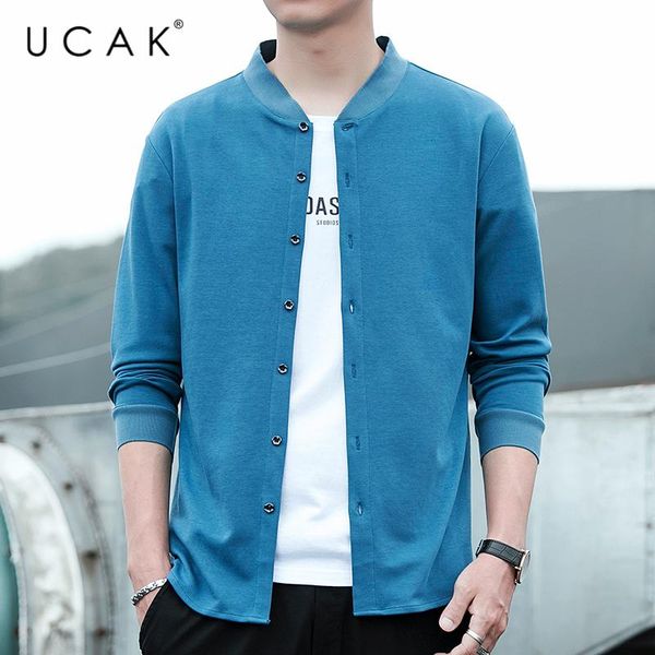 men's sweaters ucak brand silk cardigan men clothes spring arrival classic single brested solid color long sleeve homme u1043, White;black
men's sweaters ucak brand silk cardigan men clothes spring arrival classic single brested solid color long sleeve homme u1043, White;black