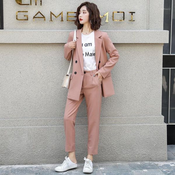 women's suits & blazers women pant autumn style the korean version double-breasted fashionable casual suit woman two-piece1, White;black
women's suits & blazers women pant autumn style the korean version double-breasted fashionable casual suit woman two-piece1, White;black