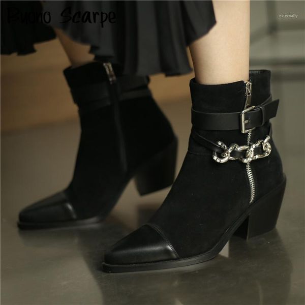 genuine leather ankle boots metal chains chunky botas mujer leather belt gothic black shoes western short punk female boots 20201
genuine leather ankle boots metal chains chunky botas mujer leather belt gothic black shoes western short punk female boots 20201