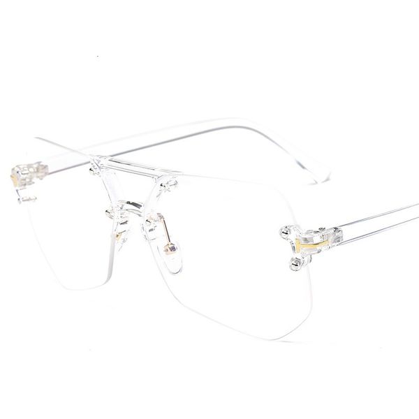 2021 new ocean plastic women fashion mens decoration vintage rimless sunglass oversized transparent party sunglasses x9050 o20g, White;black
2021 new ocean plastic women fashion mens decoration vintage rimless sunglass oversized transparent party sunglasses x9050 o20g, White;black