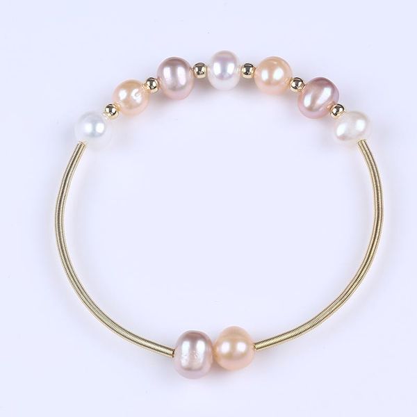 bangle 6-7mm potato freshwater pearl bead bracelet for promotion gifts, Black
bangle 6-7mm potato freshwater pearl bead bracelet for promotion gifts, Black