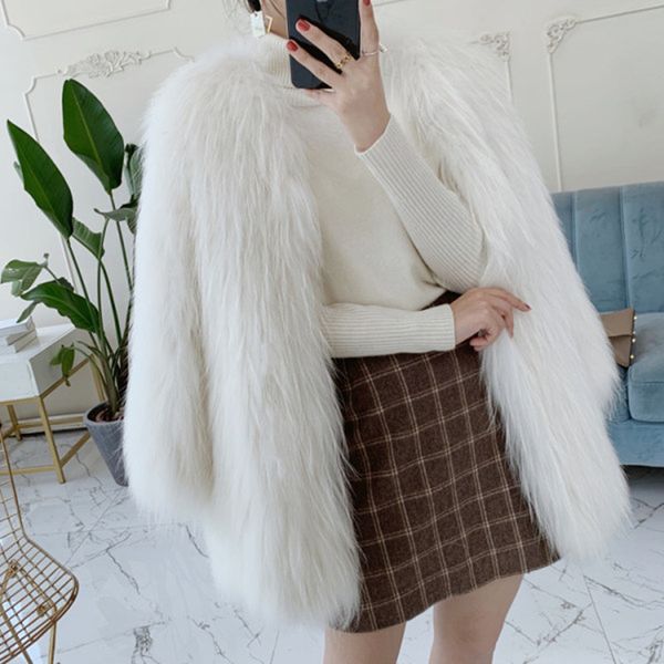 winter women's faux fur overcoat artificial fur coats furry jacket femme big size warm fake fur outwear 201016, Black
winter women's faux fur overcoat artificial fur coats furry jacket femme big size warm fake fur outwear 201016, Black