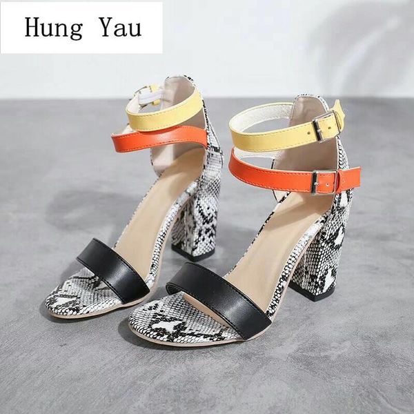 dress shoes woman sandals summer fashion mixed colors pumps high heels thick buckle strap peep toe gladiator women plus size 34-43, Black
dress shoes woman sandals summer fashion mixed colors pumps high heels thick buckle strap peep toe gladiator women plus size 34-43, Black