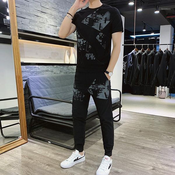 men's sportswear tracksuit men elastic waist patchwork letter 2 pc set shorts o-neck t shirt joggering sports sportsuit clothes1, Gray
men's sportswear tracksuit men elastic waist patchwork letter 2 pc set shorts o-neck t shirt joggering sports sportsuit clothes1, Gray