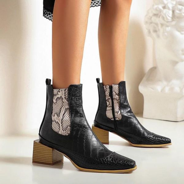 boots pointed high heel ankle women 2021 square short female side zipper ladies heeled1, Black
boots pointed high heel ankle women 2021 square short female side zipper ladies heeled1, Black