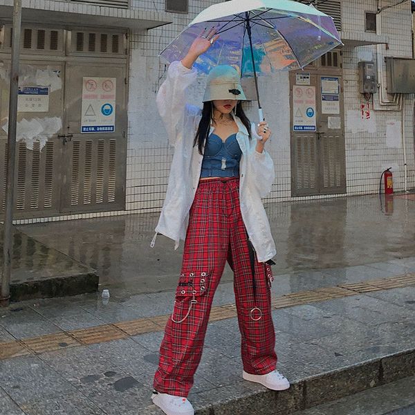houzhou checkered pants autumn fashion palazzo pants vintage high waist women loose trousers chain hppie gothic ladies pants lj201201, Black;white
houzhou checkered pants autumn fashion palazzo pants vintage high waist women loose trousers chain hppie gothic ladies pants lj201201, Black;white