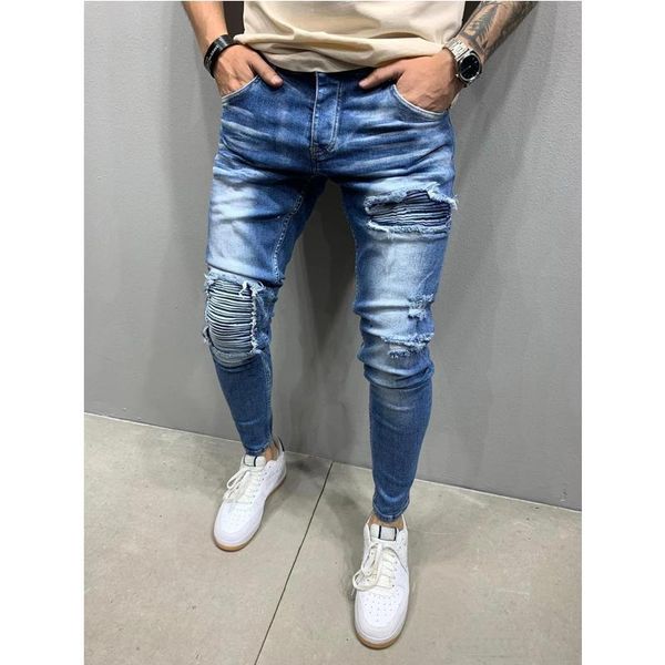 тощий рваные джинсы мужчины повседневная slim fit мужские джинсы fold homme марка двигателя байкер hip hop джинсовые брюки брюки брюки любим, Blue
тощий рваные джинсы мужчины повседневная slim fit мужские джинсы fold homme марка двигателя байкер hip hop джинсовые брюки брюки брюки любим, Blue