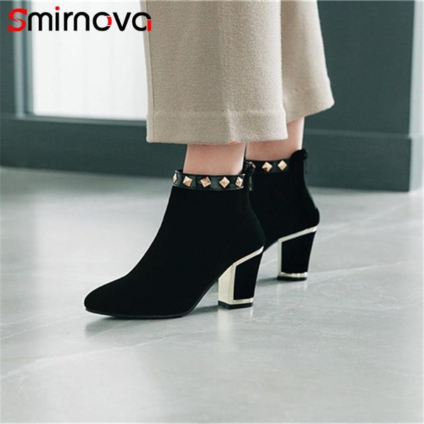boots smirnova flock ladies 2021 winter warm pointed toe woman casual rivets ankle large size shoes red, Black
boots smirnova flock ladies 2021 winter warm pointed toe woman casual rivets ankle large size shoes red, Black