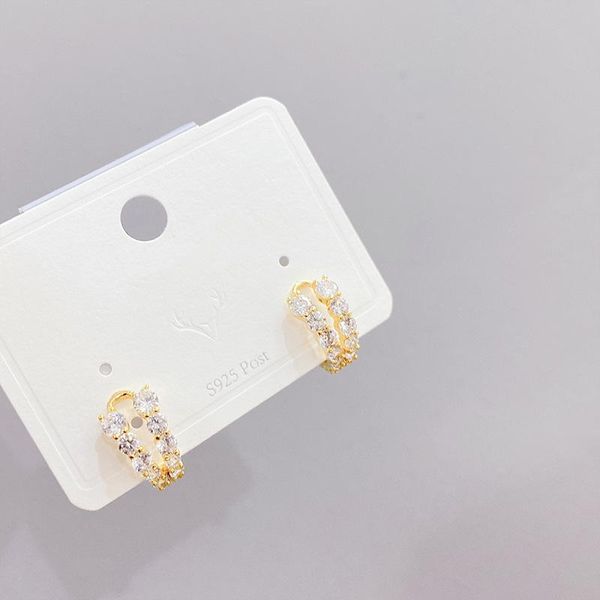 hoop & huggie sweet girl flower curved ear clip zircon earrings temperament micro-inlaid february 14 gift, Golden;silver
hoop & huggie sweet girl flower curved ear clip zircon earrings temperament micro-inlaid february 14 gift, Golden;silver